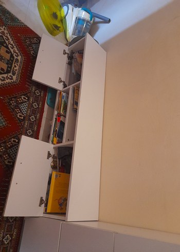 Beyaz tv ünitesi sehpa konsol - Görsel 6