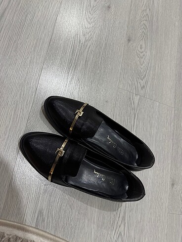 Pierre cardin siyah kadın babet
