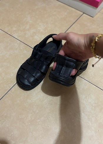 40 Beden Siyah kadın Tokalı Sandalet