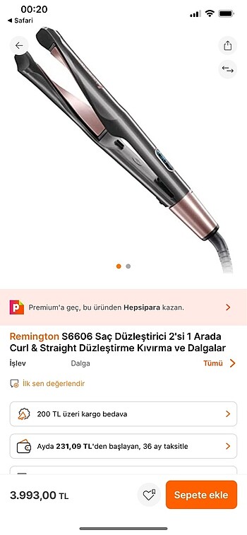 Remington Saç Düzleştirici