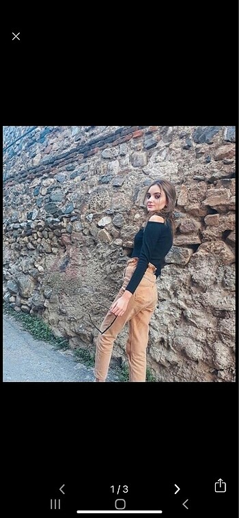 Camel mom jean