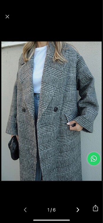 Çizgili kaşe kaban
