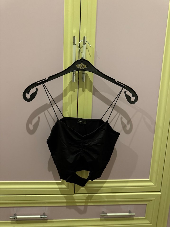 Kadın Siyah Straplez Mini Bustiyer - Görsel 2