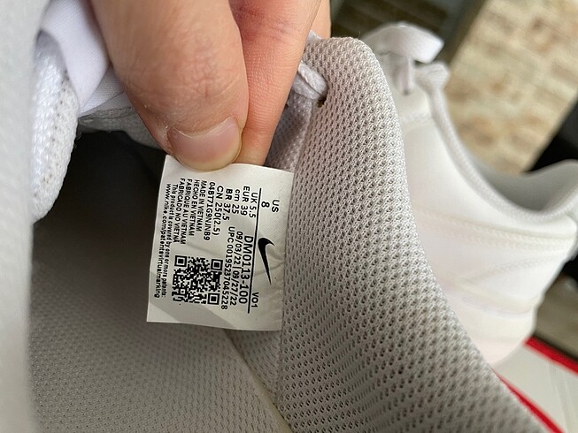 39 Beden beyaz Renk Orijinal nike ait force 39 numara