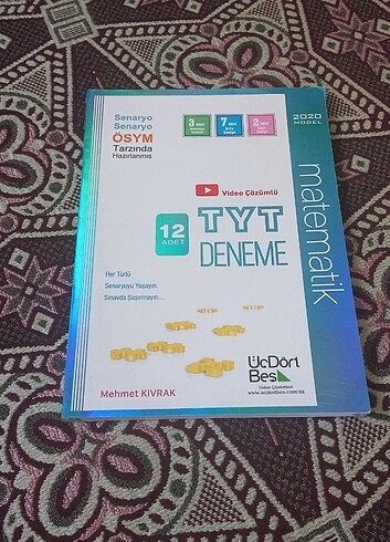 12 Adet Tyt Deneme Üç dört Beş Yayınları 
