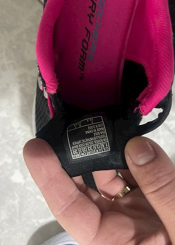 Kız Çocuk Siyah Pembe Spor Ayakkabı - Görsel 4