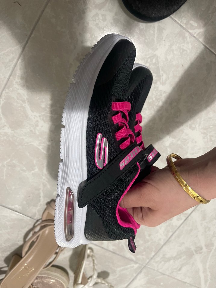 Kız Çocuk Siyah Pembe Spor Ayakkabı - Görsel 2