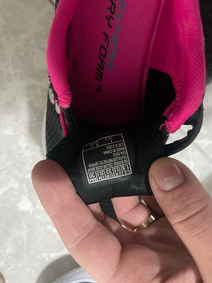 Kız Çocuk Siyah Pembe Spor Ayakkabı - Görsel 4