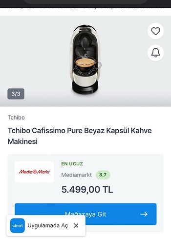 Tchibo Kapsül kahve Makinesi