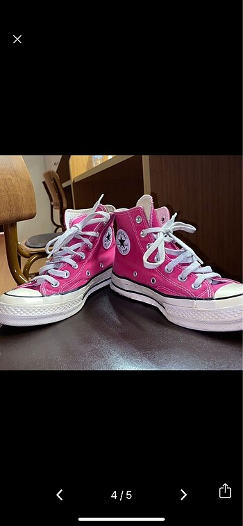 36,5 Beden pembe Renk Converse Chuck 70 Pembe