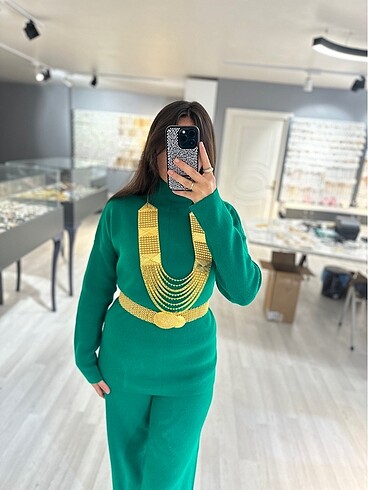 Beden 22 ayar altın kaplama set