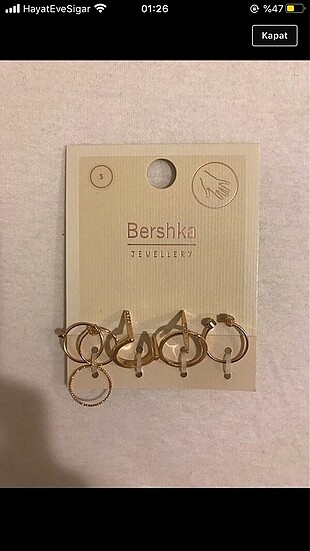 Bershka yüzük