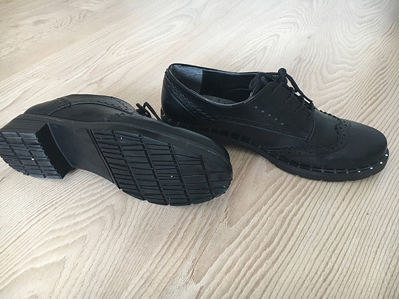 37 Beden Siyah rahat loafer ayakkabı