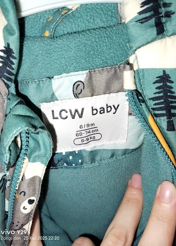 Kapüşonlu Fermuarlı Bebek Kayak Tulumu - Görsel 2