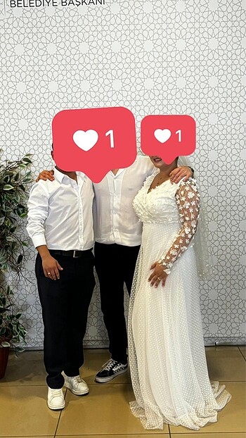 m Beden Nikah Elbisesi