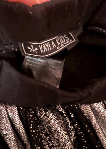 Kız Çocuk Siyah Fırfırlı Tayt kayla kids - Görsel 4