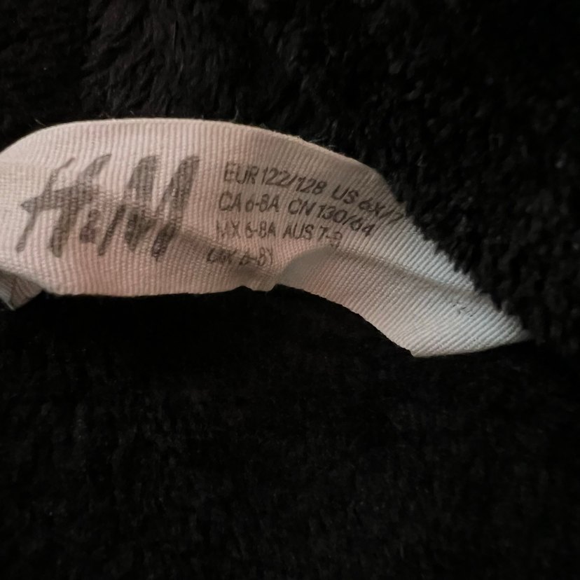 Kız Çocuk Siyah Kapüşonlu Peluş Sweatshirt - Görsel 3