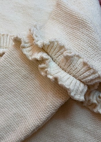 Beyaz Fırfırlı Bohem çocuk Kazak - Görsel 5