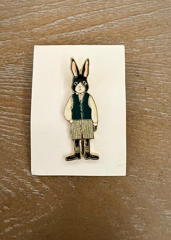 Alice in wonderland Tavşan Rozet - Görsel 2