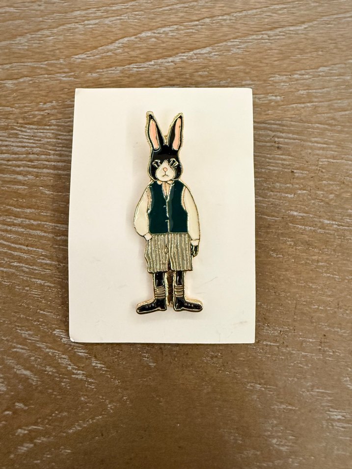 Alice in wonderland Tavşan Rozet - Görsel 2