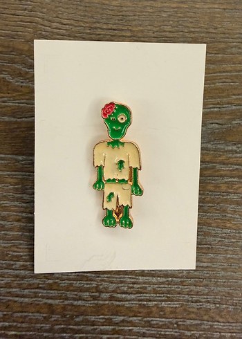 Zombi Figürlü Rozet - Görsel 3