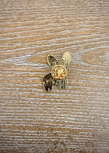 Pastel Siyah Beyaz Köpek Figürlü Broş - Görsel 3