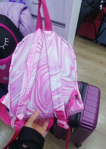  Renkli Pembe Çocuk Okul Çantası