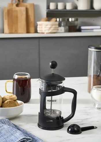 Karaca Siyah Cam French Press Çay-Kahve Makinesi 350 Mlgram