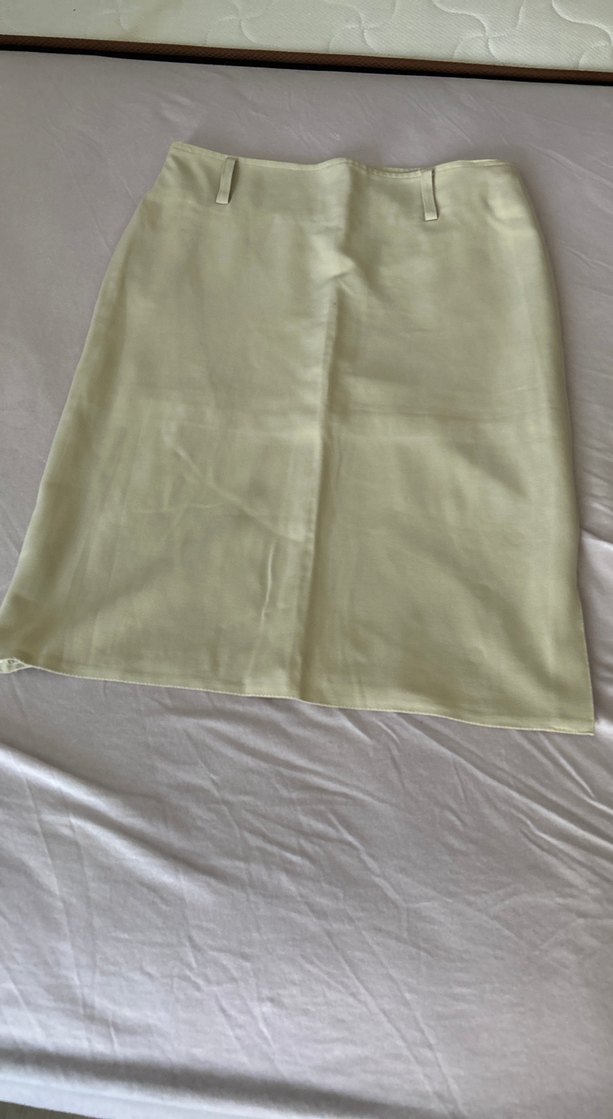 Bej Hamile Midi Keten Etek - Görsel 2