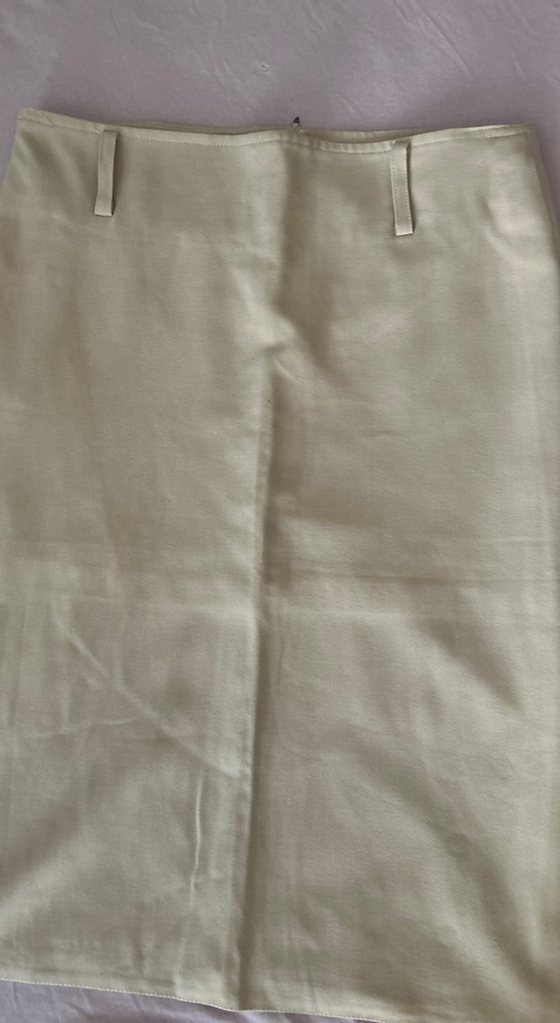 Bej Hamile Midi Keten Etek - Görsel 3