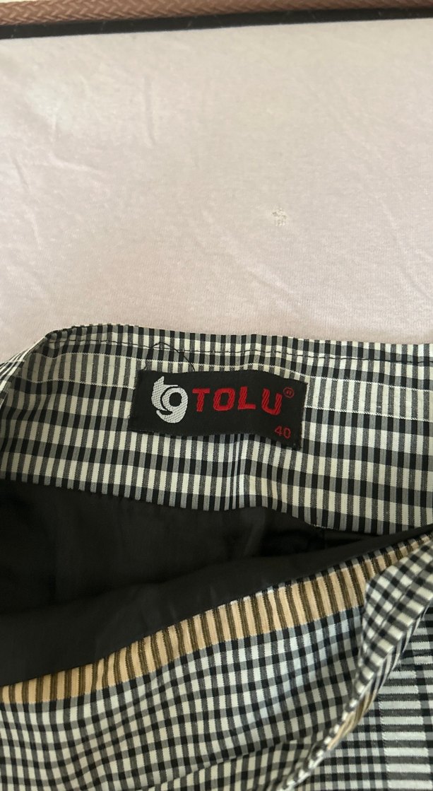 Bej Pilili Midi Hamile Etek - Görsel 4