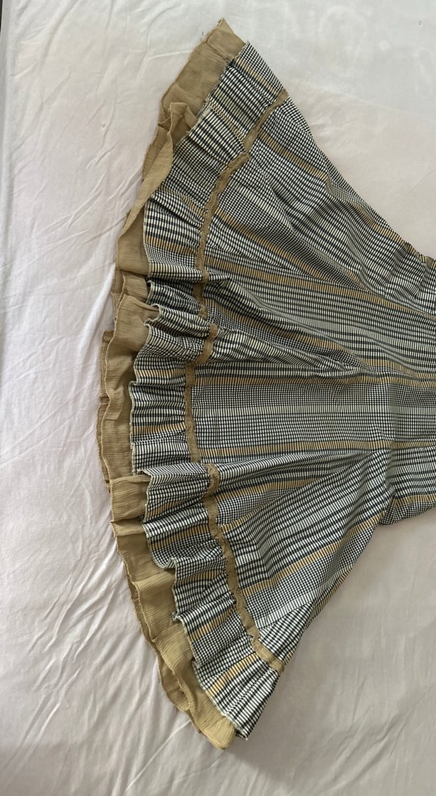 Bej Pilili Midi Hamile Etek - Görsel 2