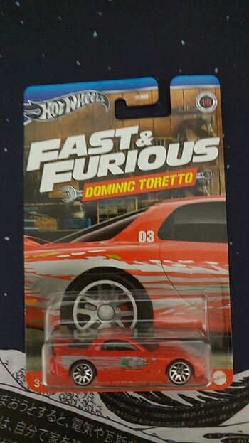 Hot wheels uzun kart ff mazda rx7