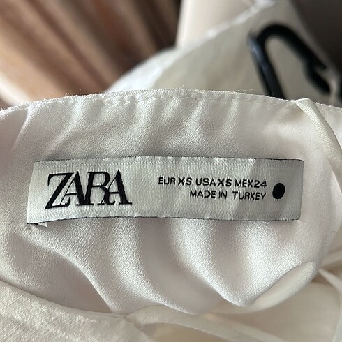 xs Beden Krem zara büzgülü elbise