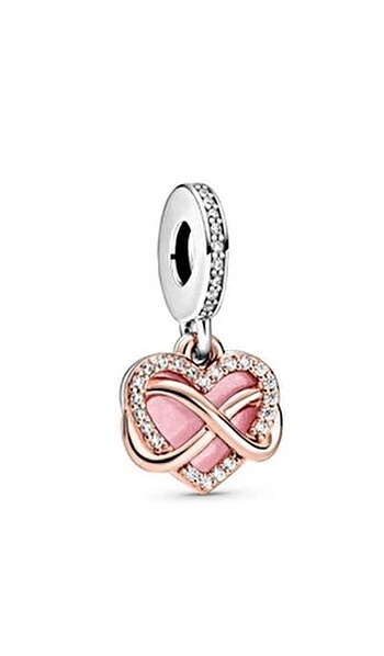 Family sonsuz kalp charm