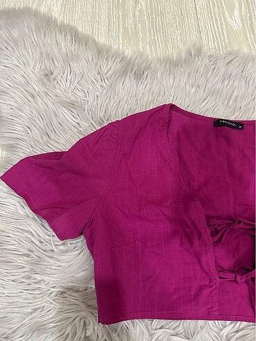 m Beden pembe Renk Fuşya crop