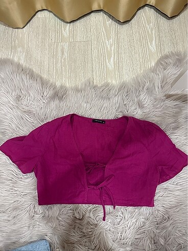 Trendyol & Milla Fuşya crop