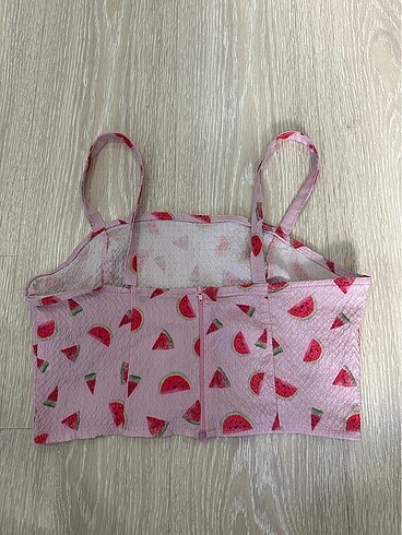 s Beden pembe Renk karpuzlu crop