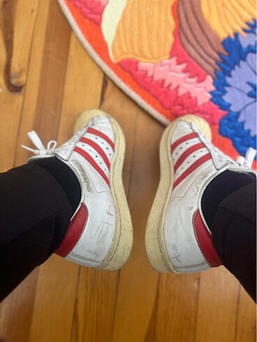 38,5 Beden Adidas Superstar ayakkabı