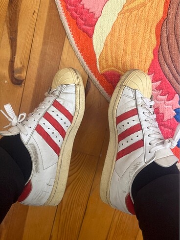 38,5 Beden beyaz Renk Adidas Superstar ayakkabı