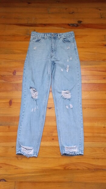 Kadın boyfiriend pantolon/mom jean