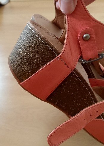 39 Beden pembe Renk Pembe Kadın Dolgu Topuklu Sandalet