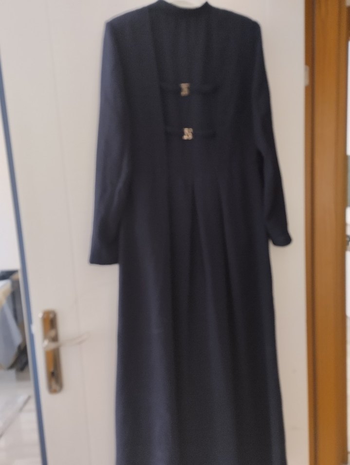 Lacivert Uzun Kadın pardüsü - Görsel 2