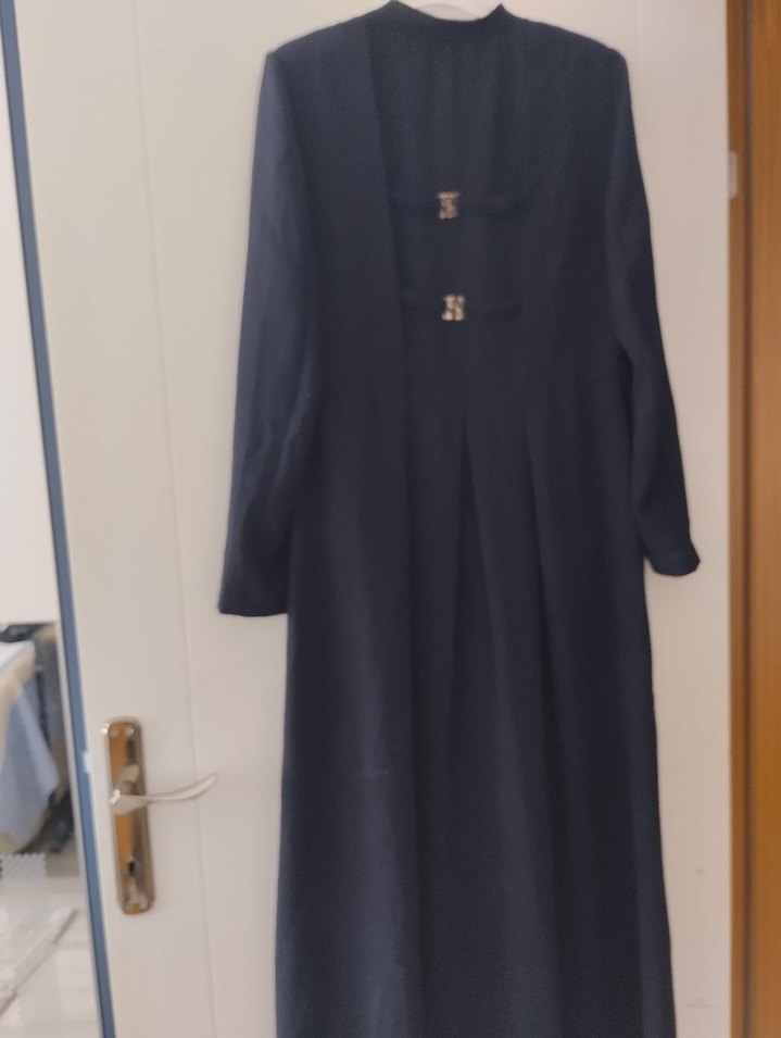 Lacivert Uzun Kadın pardüsü - Görsel 3