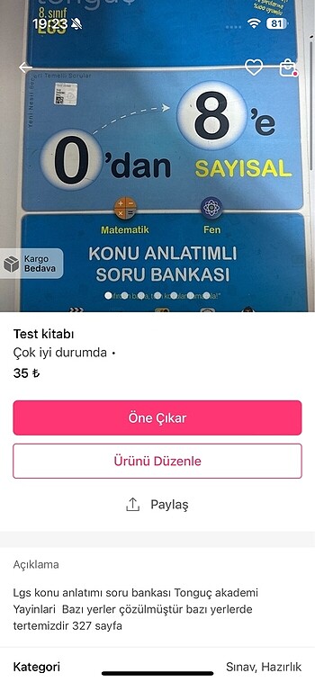 Üçlü Test kitabı