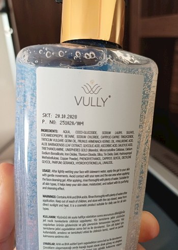 Vully AHA+BHA Arındırıcı Temizleme Jeli - Görsel 2