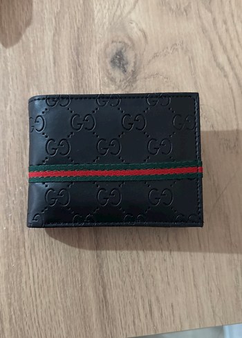 Gucci Siyah Monogramli Kisa Cuzdan