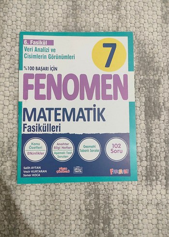 7.sınıf Fenomen Matematik Fasikülleri 6. Fasikülü