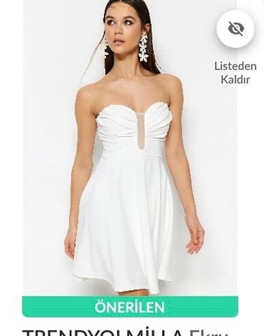 Beyaz After Elbise