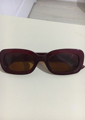Bordo Retro Kadın Güneş Gözlüğü
